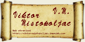 Viktor Mistopoljac vizit kartica
